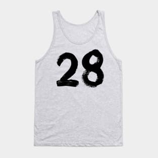 Number 28 Tank Top